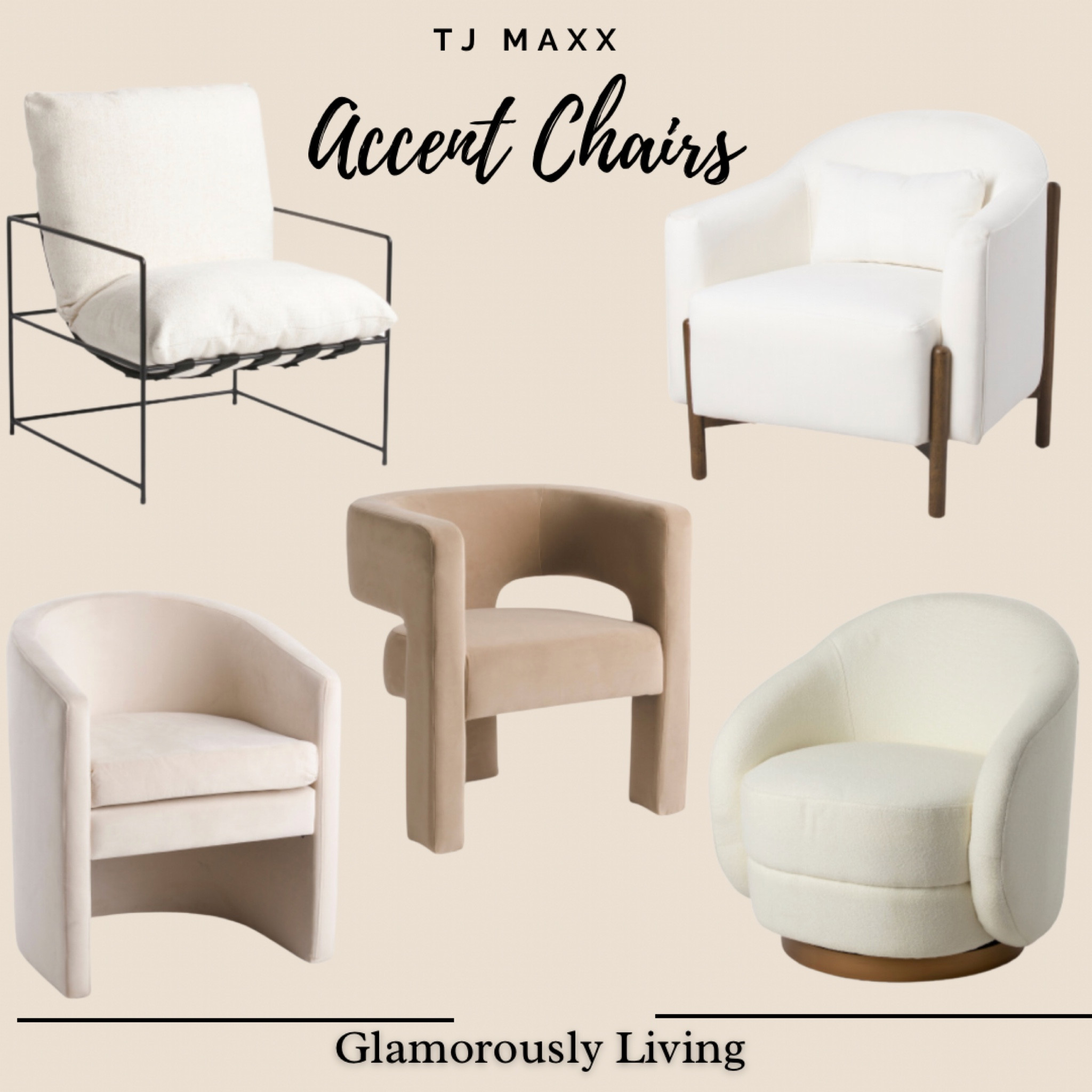 Beautiful accent chairs from 
TJ Maxx!! 

Furniture, modern decor, living room decor, bedroom decor, bedroom furniture, oversized chairs, dining room chairs 

#LTKsalealert #LTKhome