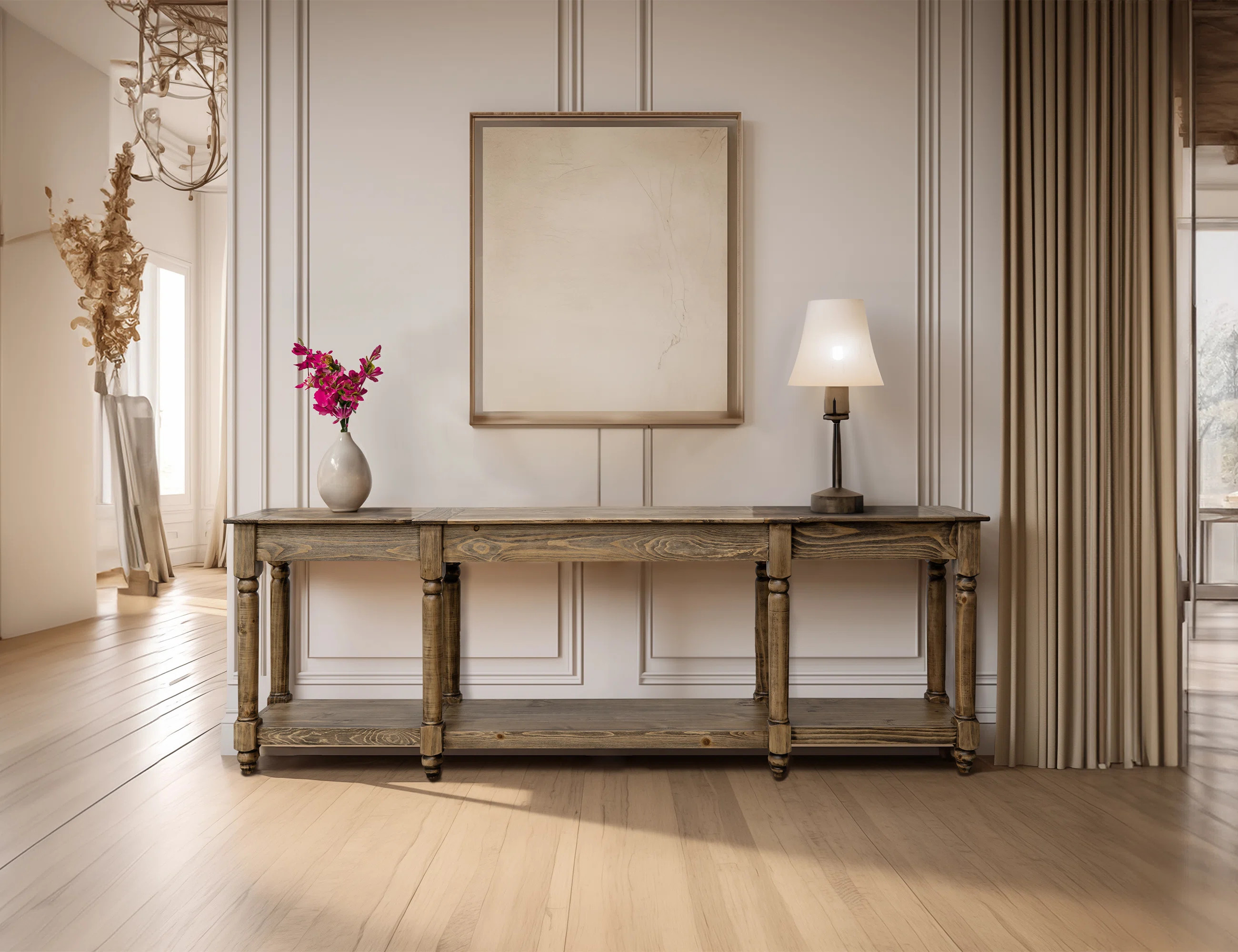 Danner 94.5" Solid Wood Console Table | Wayfair North America