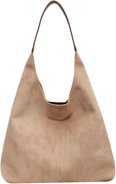Women's Fashion Suede Hobo Bag 2024 Faux leather Shoulder Bag Office Tote Bag Slouchy purse Cross... | Amazon (US)