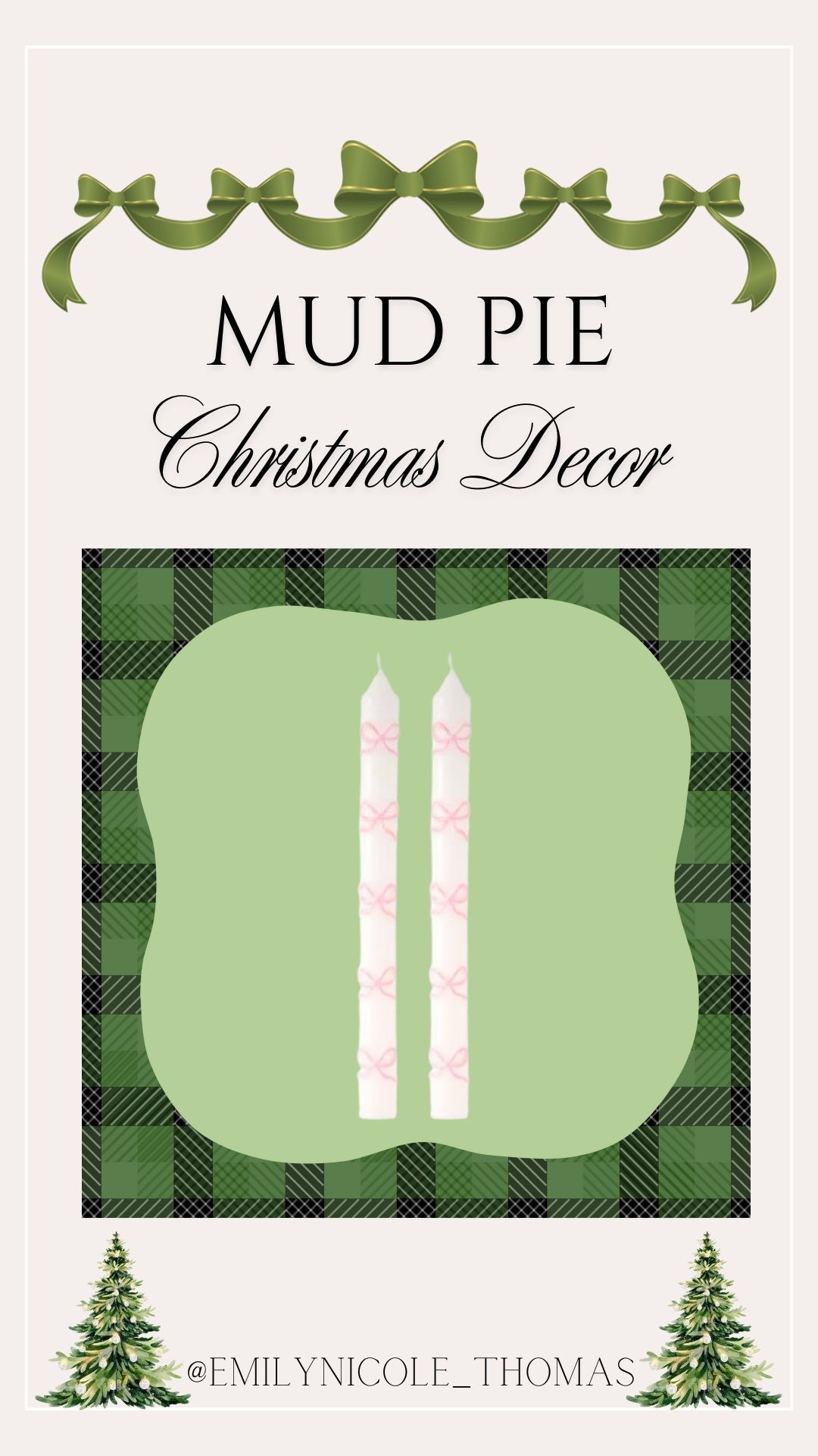 Pink bow taper candles 

Mid pie, pink bow candles, candle sticks, taper candles, Christmas candles, Christmas decor, Christmas tablescape, Christmas table decor, & pink Christmas 

#LTKHome #LTKGiftGuide #LTKHoliday