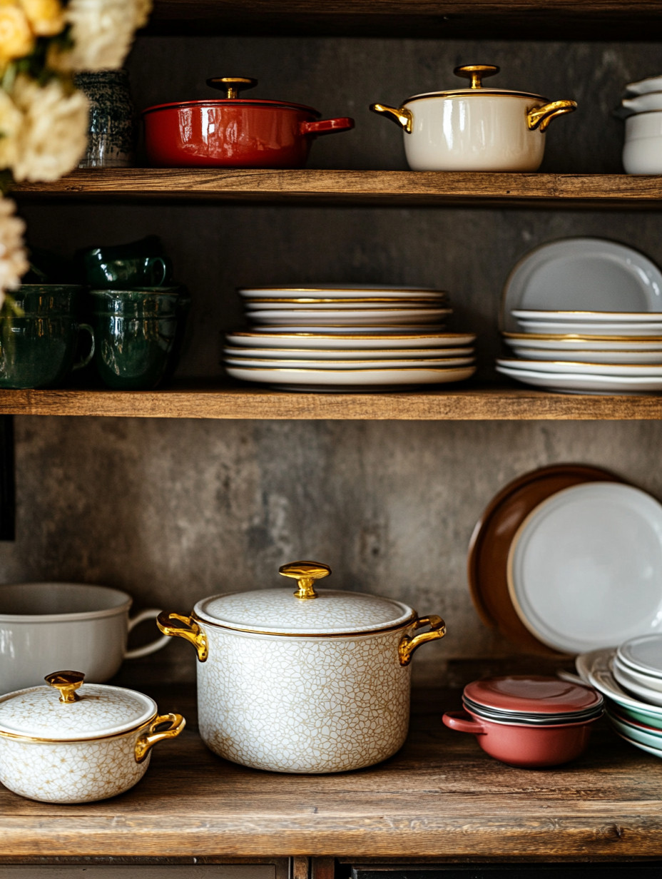 Your kitchen shelves should not just store things. They should tell the story of how you live.

If you have collected beautiful pots, pans, bowls, plates, or cookware over the years, why hide them behind closed cabinets? Some of the most elegant kitchens feel warm and lived-in because everyday pieces become part of the decor.

Natural wooden floating shelves create the perfect stage for displaying beautiful cookware. The warmth of the wood balances ceramic textures, glossy finishes, earthy tones, and gold accents so effortlessly. Suddenly your kitchen feels layered, intentional, and welcoming instead of overly hidden and sterile.

And the best part? It is practical too. The pieces you see every day become the pieces you naturally reach for more often. Your kitchen becomes easier to use while also looking more beautiful.

This is one of the simplest ways to completely transform a kitchen without renovation. Add floating wooden shelves to an empty wall, style them with your favorite cookware, stacked plates, bowls, mugs, cookbooks, or serving pieces, and instantly create that designer-inspired open shelving look.

Warm wood, beautiful cookware, and thoughtful display always create timeless kitchens.

We have multiple floating shelf sizes and styles linked below in our edit to fit every kitchen space.

#KitchenDecor #OpenShelving #QuietLuxury 

 #LTKHome