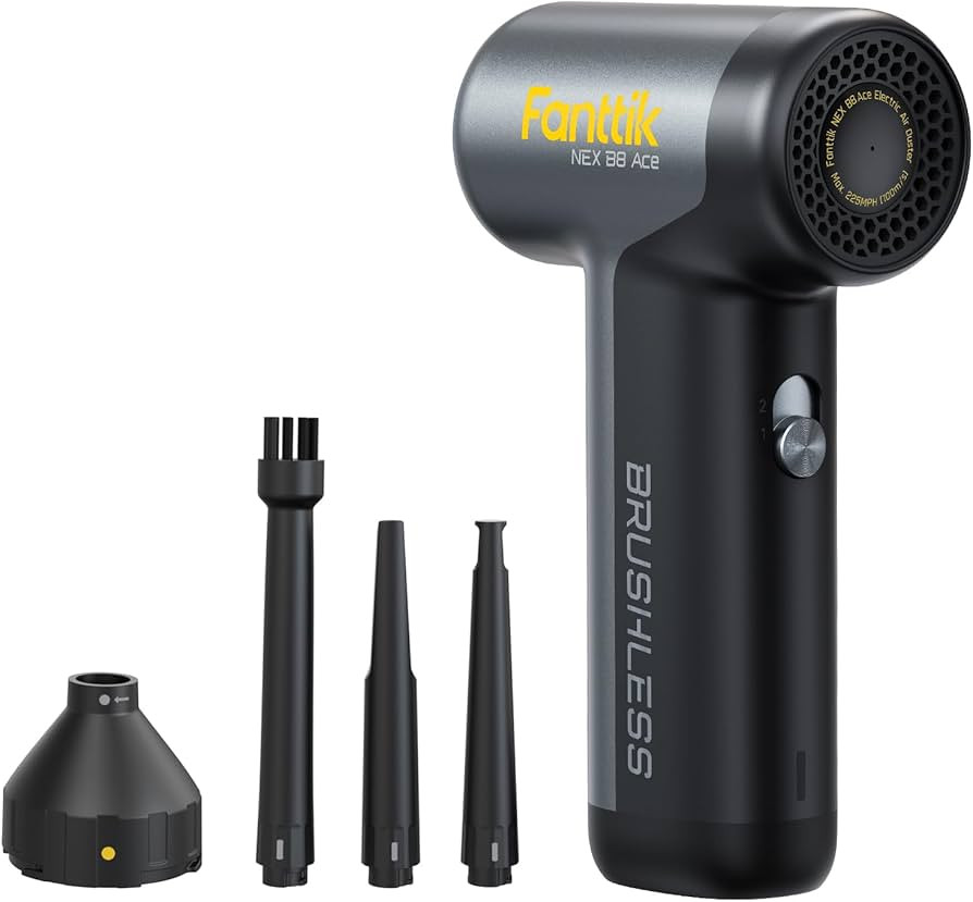 Fanttik B8 Ace Electric Air Duster, Compressed Air Duster, 110000RPM Brushless Motor, 2600mAh Rec... | Amazon (US)