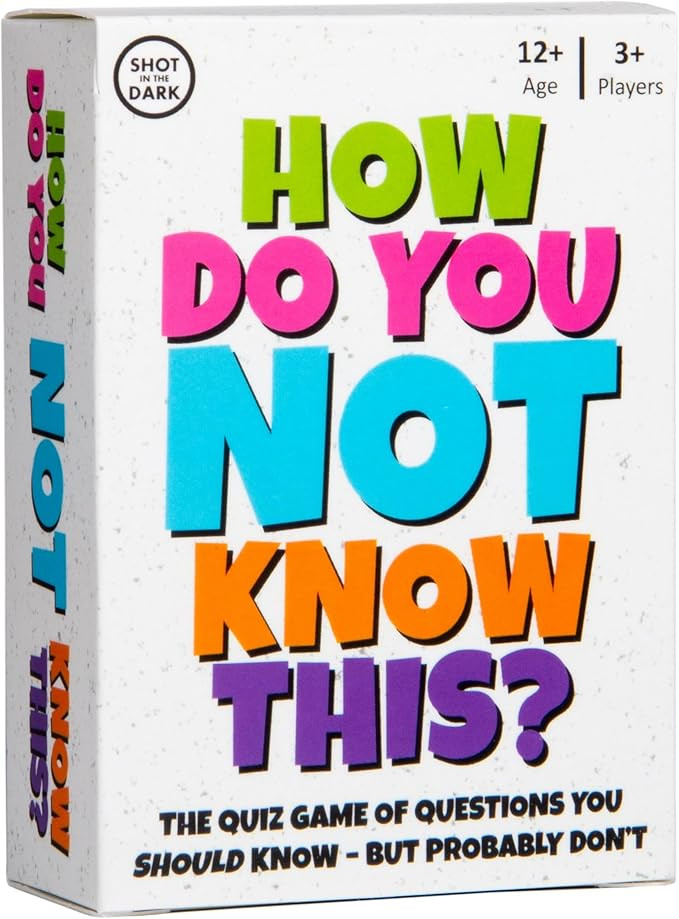 How Do You Not Know This Quiz Game | Fantastic Festive Gift or Stocking Filler | Fun Fast-Paced P... | Amazon (UK)