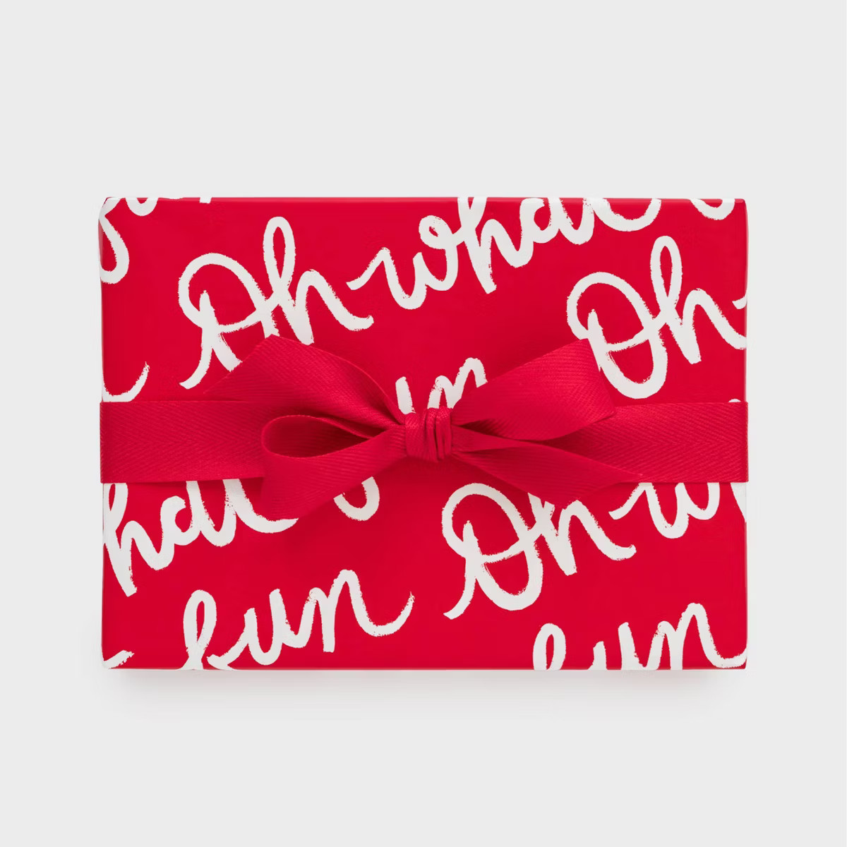 118"x30" 'Oh What Fun' Christmas Wrapping Paper Red/White - Sugar Paper™ + Target | Target