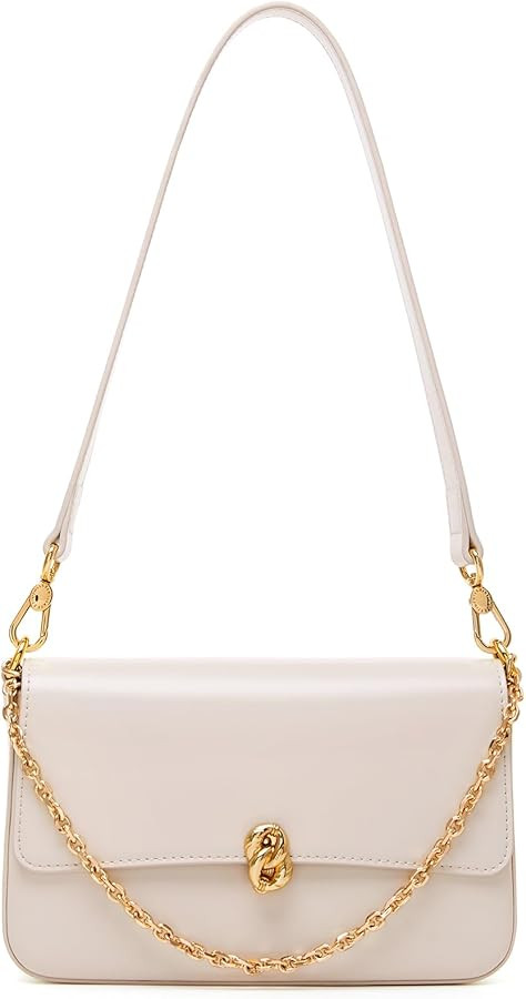 LA FESTIN Small Leather Shoulder Bag for Women: Designer Crossbody Handbag Satchels Purse with St... | Amazon (US)