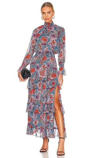 Bethany Dress in Cerulean Flora | Revolve Clothing (Global)