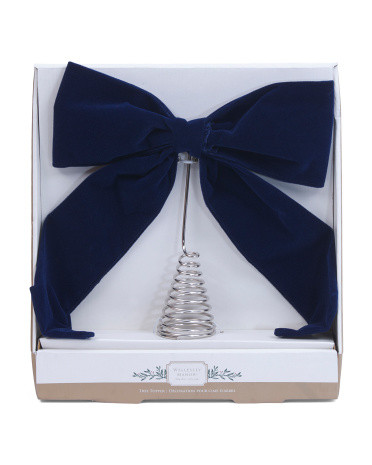 Velvet Bow Tree Topper | TJ Maxx