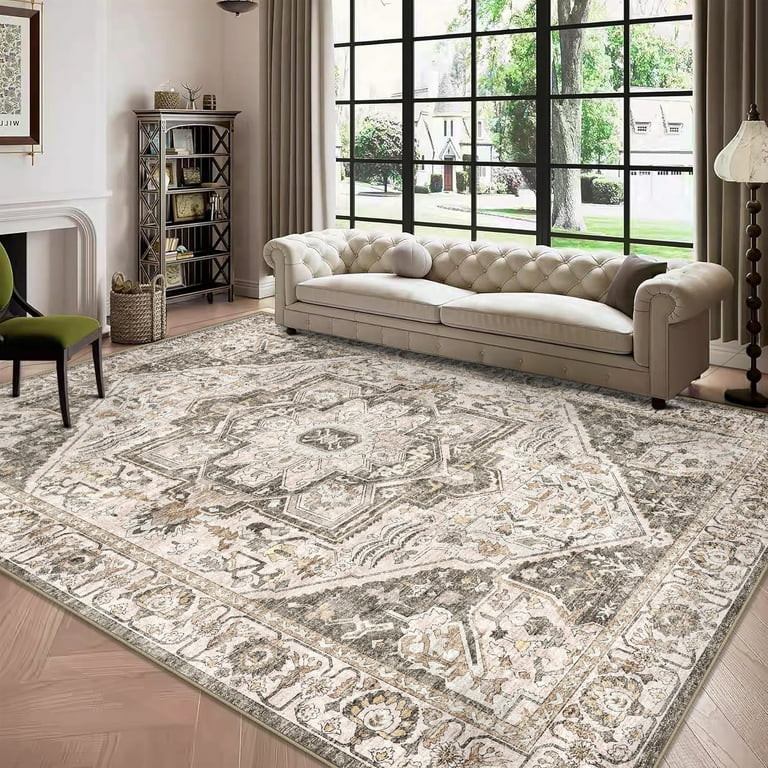 BERTHMEER 8'x10' Vintage Area Rugs for Living Room Bedroom Dining Room Office Farmhouse Retro Tra... | Walmart (US)