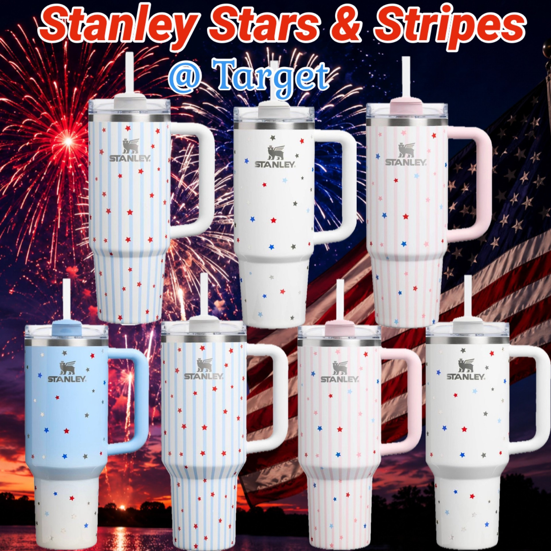 Stanley Stars & Stripes collection drops tomorrow @ Target. 3am ET. What are you grabbing?

#LTKmomlife #LTKActive #LTKHome