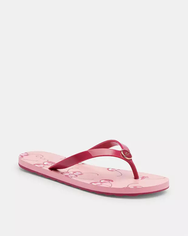 Zayn Flip Flop With Fruit Print | Coach Outlet US