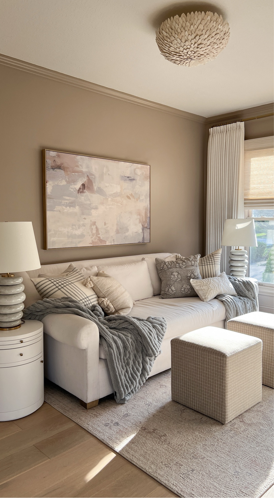 Curtain details:
Liz polyester linen
Ivory white
Triple pleated header
Room darkening liner
memory training
My curtain measurements 100”L x 100”W

Roman Shade:
Marble white
Outside mount
Room darkening liner

Use code: MICHELLE10 for 10% off!

Curtains, window treatments, home decor, drapery, pinch pleat curtains, pinch pleat drapery, Amazon curtains, window coverings


#LTKhome #LTKstyletip #LTKsalealert