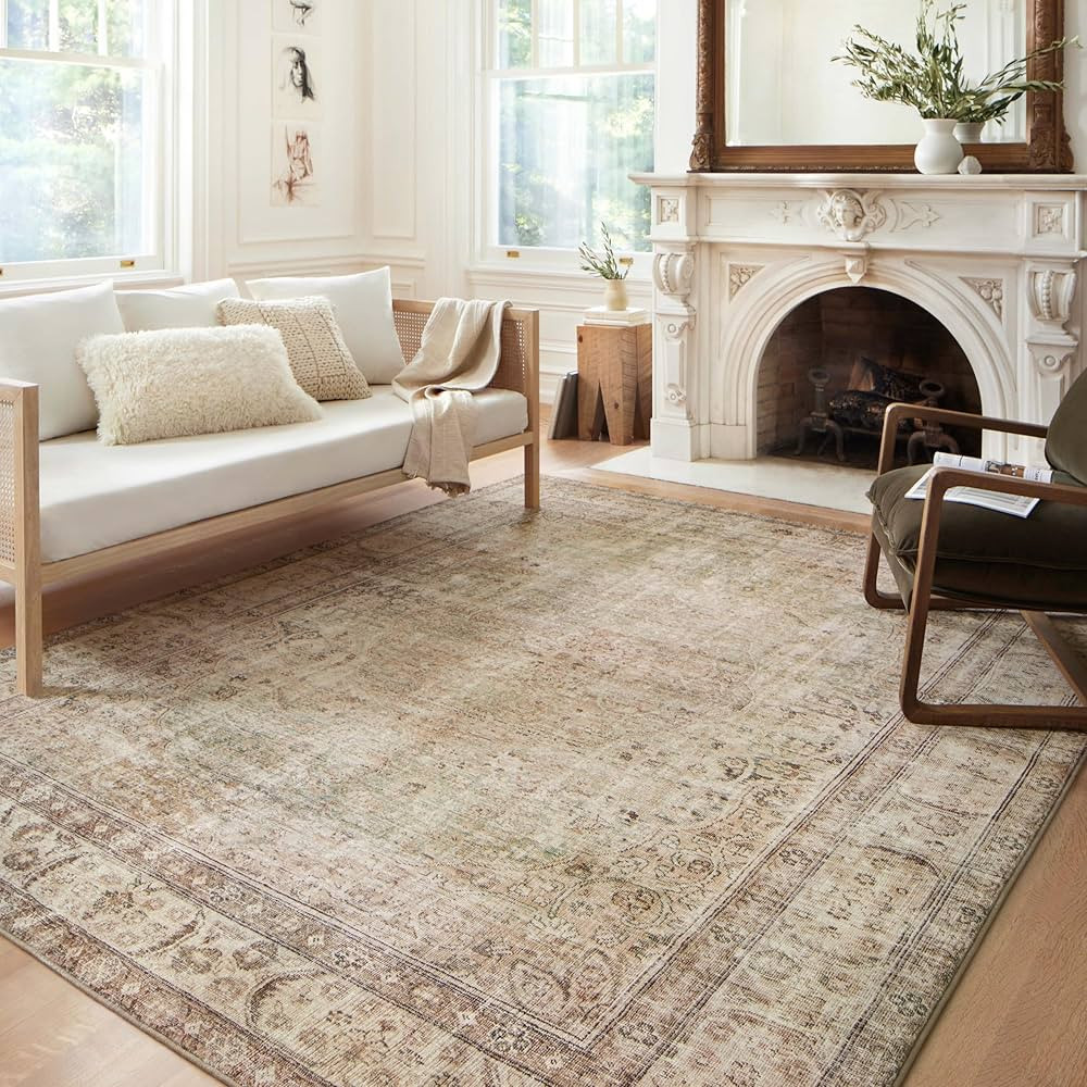 Loloi II Margot Collection MAT-01 Antique/Sage 7'-6" x 9'-6", 3.8" Thick, Area Rug, feat.CloudPil... | Amazon (US)
