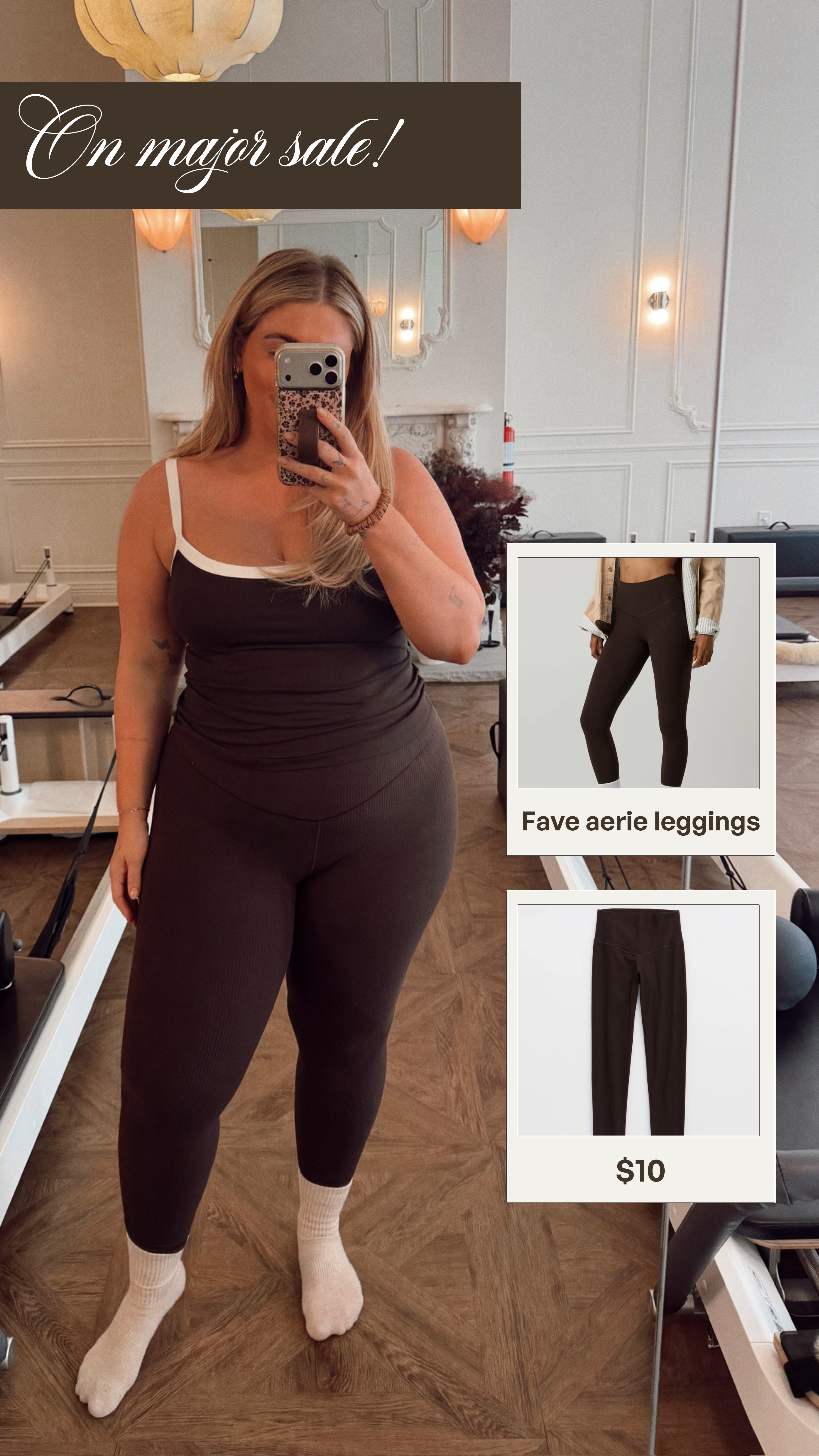 My favorite @Aerie  leggings are on sale for $10! I get a XL and got a large top

#LTKootd #LTKSaleAlert #LTKMidsize
