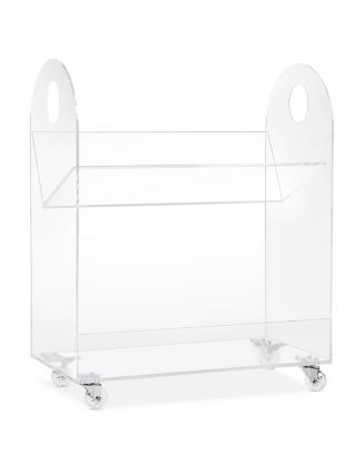 Presto Acrylic Bookcase and Cart | Bloomingdale's (US)