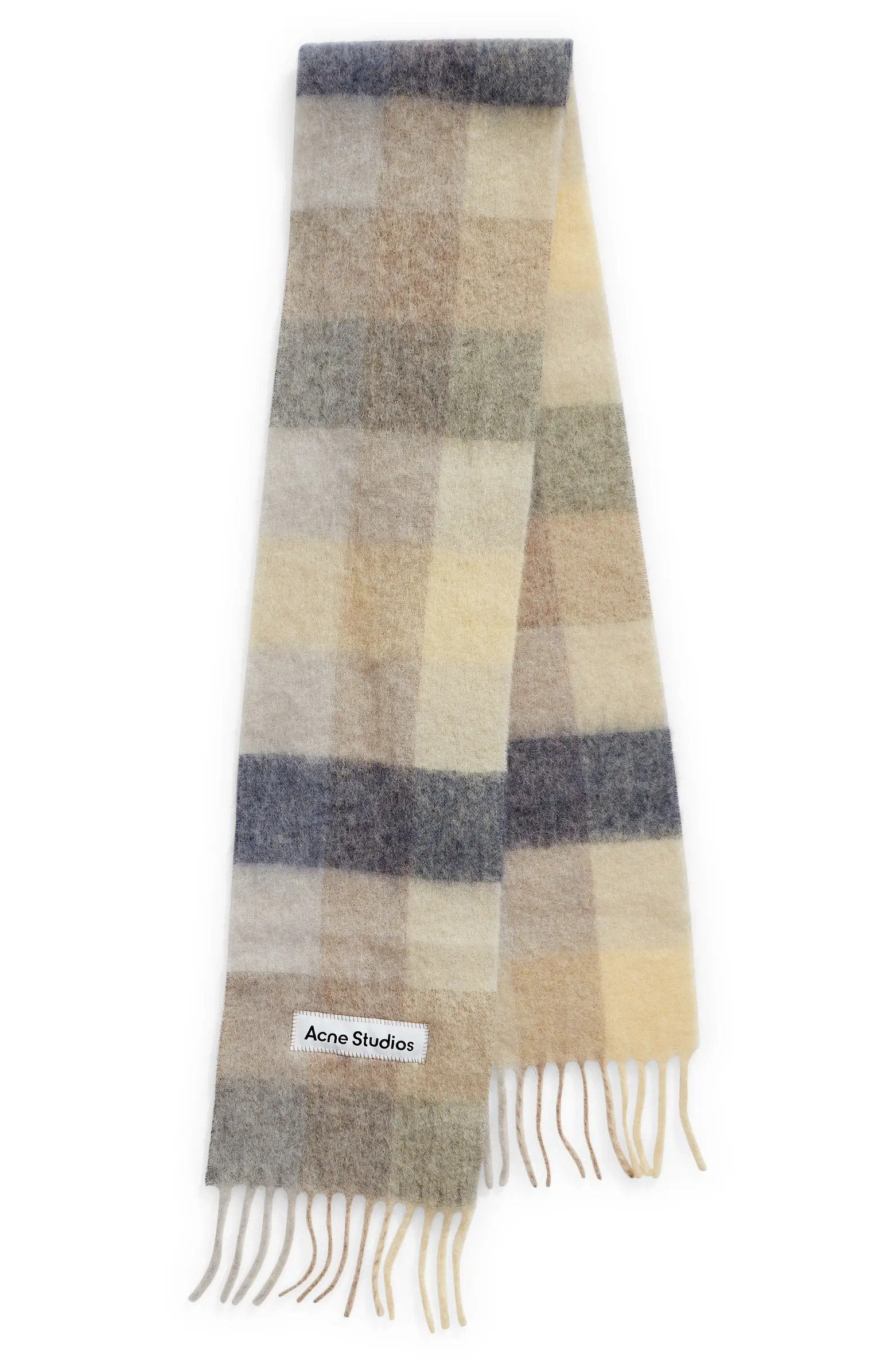 Vally Plaid Alpaca, Wool & Mohair Blend Scarf | Nordstrom