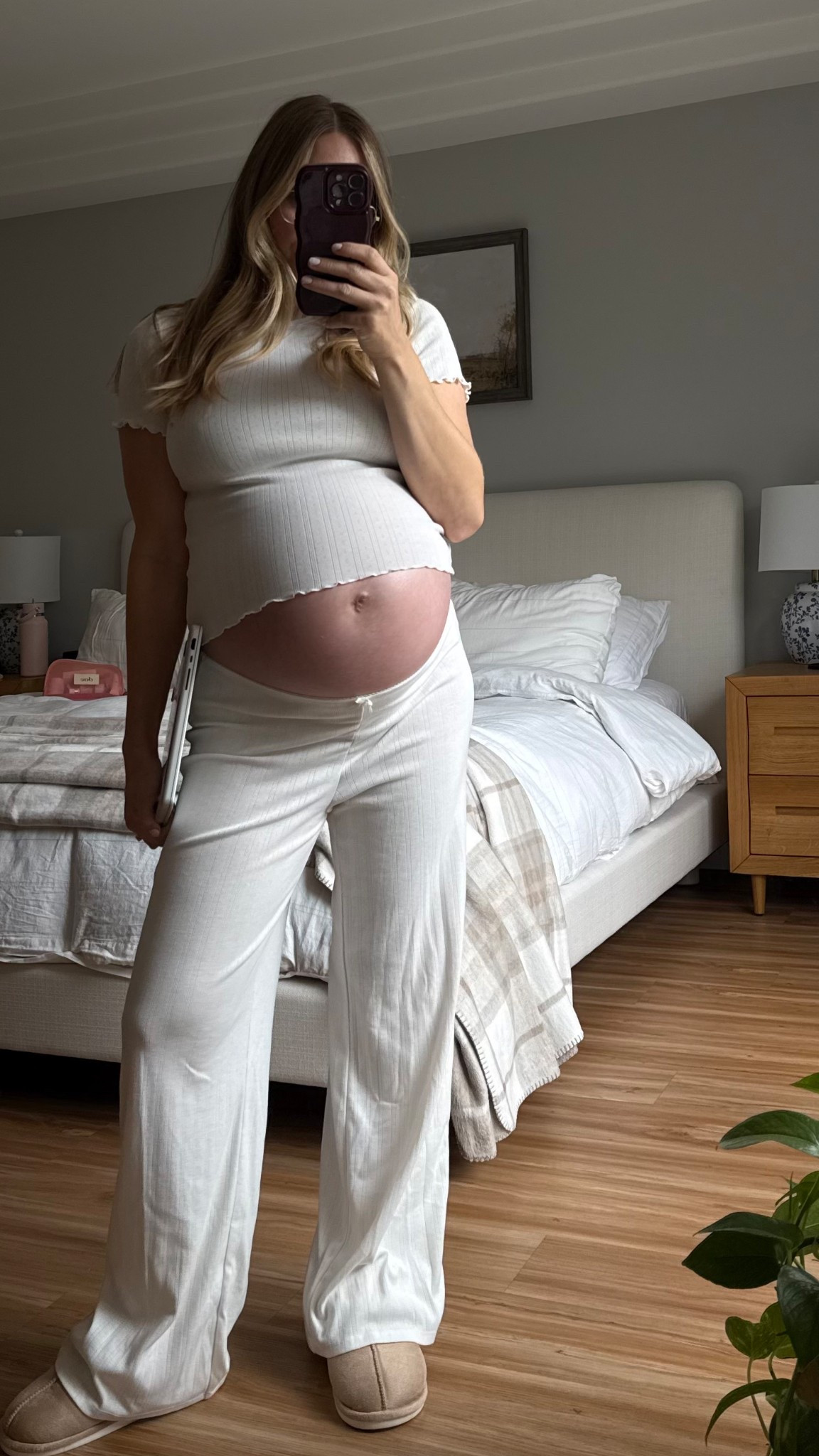 Cozy girl season is officially here ☁️✨ This cream pointelle lounge set from H&M is giving soft, effortless vibes — perfect for slow mornings or cozy nights in 🤍 #hmfinds #ltkfallfashion #cozyloungewear