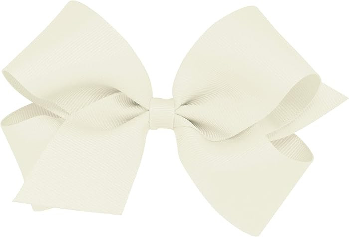 Wee Ones Girls' Plain Wrap Classic Grosgrain Hair Bows on a WeeStay No-Slip Hair Clip, Handmade, ... | Amazon (US)