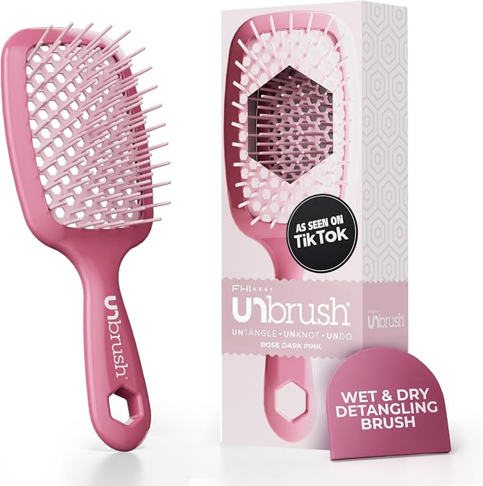 FHI Heat UNbrush Detangling Brush for Pain-Free Brushing on All Wet or Dry Hair Types \u2014 Dura... | Amazon (US)