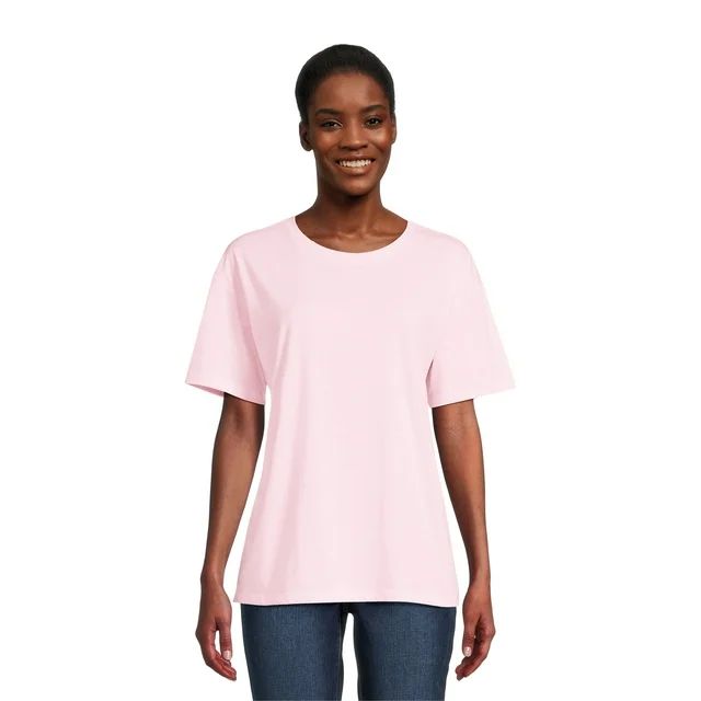 Joyspun Women's Easy Sleep Tee with Short Sleeves, Sizes XS to 3X | Walmart (US)