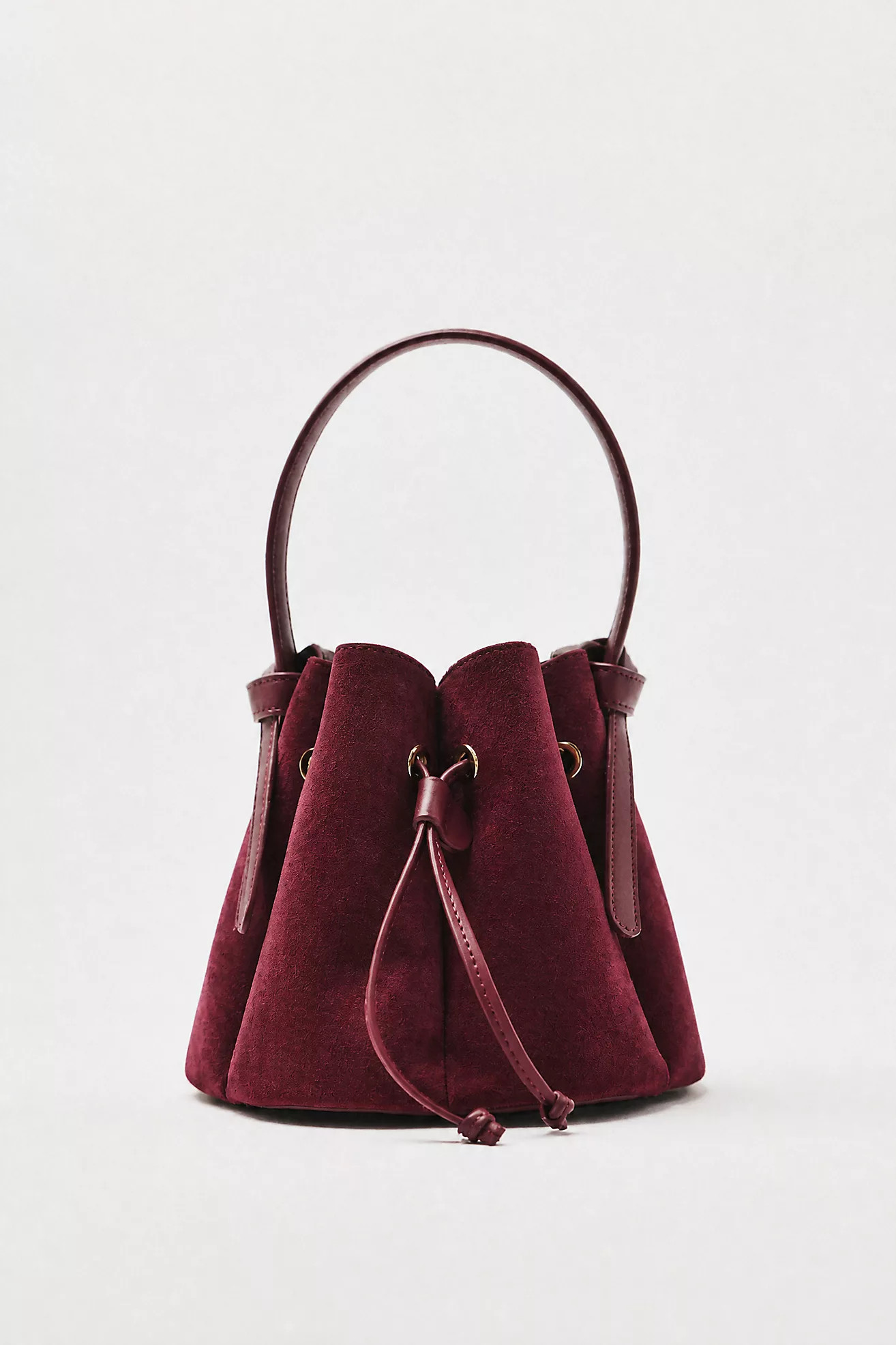 Laguna Faux-Suede Mini Bucket Bag | Anthropologie (US)