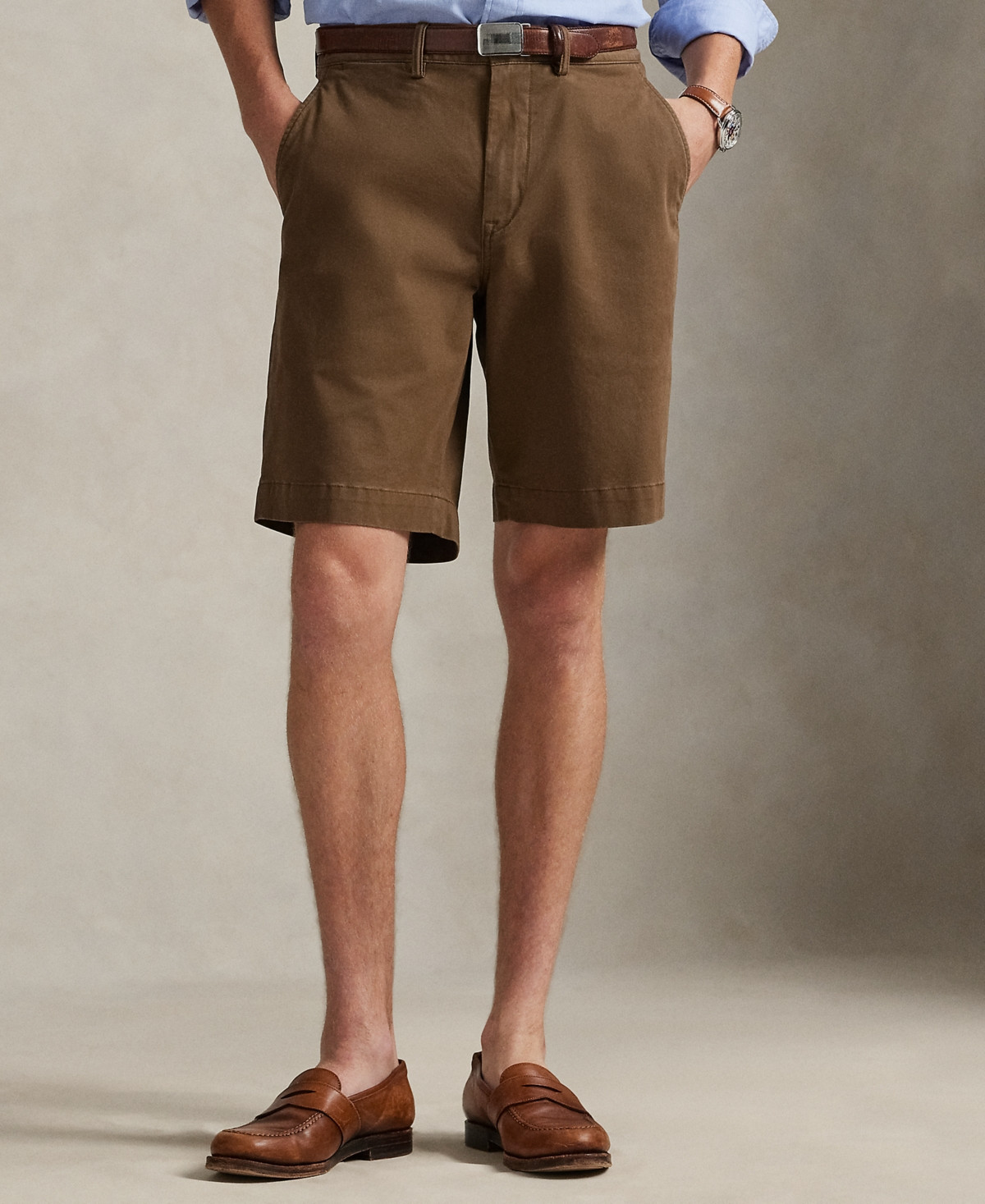 Polo Ralph Lauren 9-Inch Stretch Classic Fit Chino Short - Chestnut | Macy's