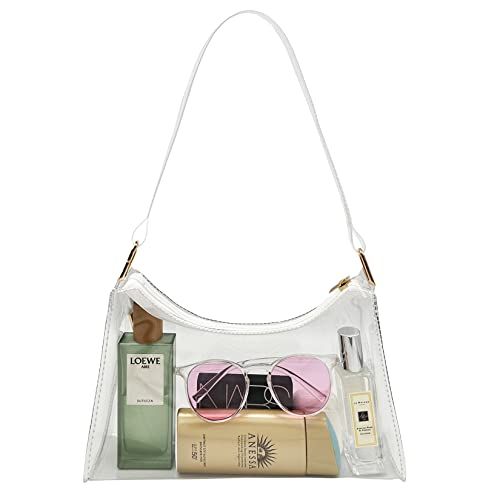 Clear Crossbody Bag Shoulder Handbag,Clear Purses for Women Small Clear Purse Bag Stadium Approve... | Amazon (US)