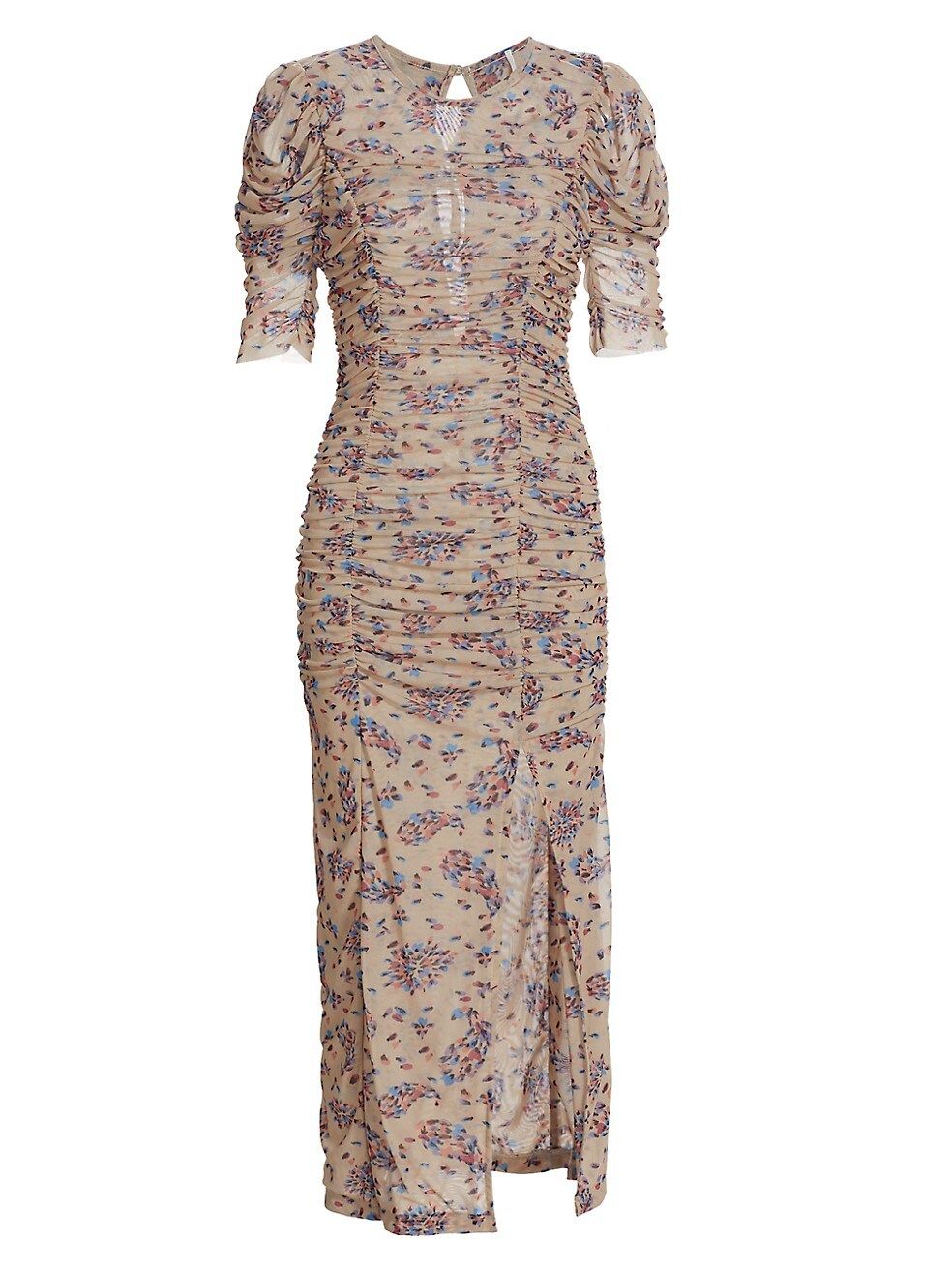 Briella Floral Ruched Midi-Dress | Saks Fifth Avenue