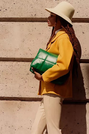 By Anthropologie Edison Foldover Puffy Clutch | Anthropologie (US)