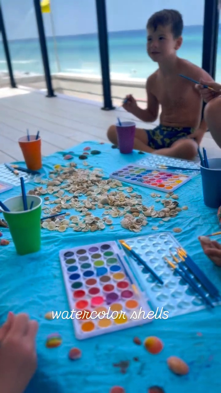 watercolor shells! one of our favorite bach activities 

#LTKFamily #LTKKids #LTKSummerEdit