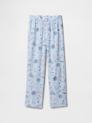 Kids 100% Recycled Poplin PJ Pants | Gap Factory