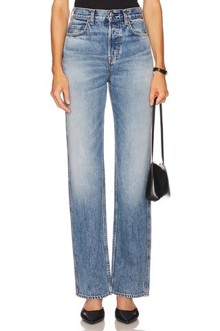 GRLFRND Graham High Rise Straight in Mulholland Dr from Revolve.com | Revolve Clothing (Global)