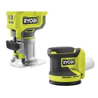 RYOBI ONE+ 18V Cordless 2-Tool Combo Kit with Compact Fixed Base Router and 5 in. Random Orbit Sa... | The Home Depot