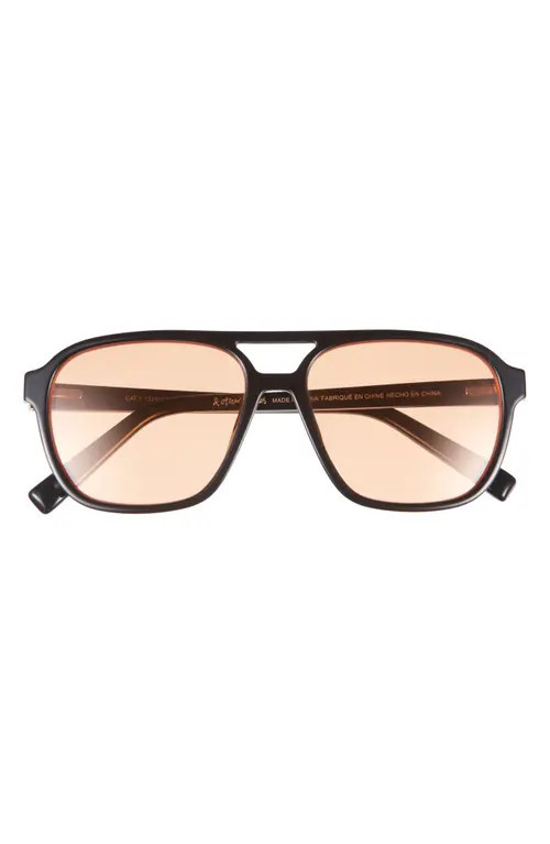 & Other Stories Aviator Sunglasses in Orange Bright at Nordstrom | Nordstrom