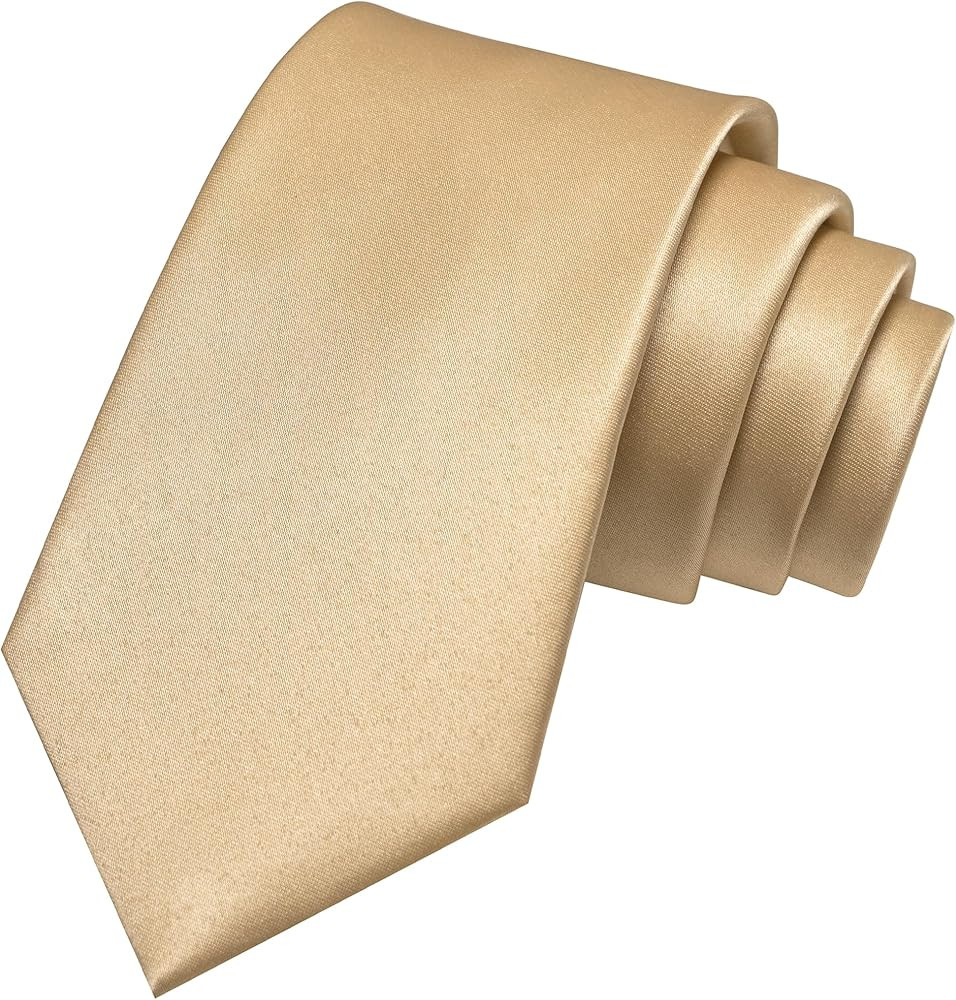 JEMYGINS Solid Color Tie Mens Necktie for Business and Wedding | Amazon (US)