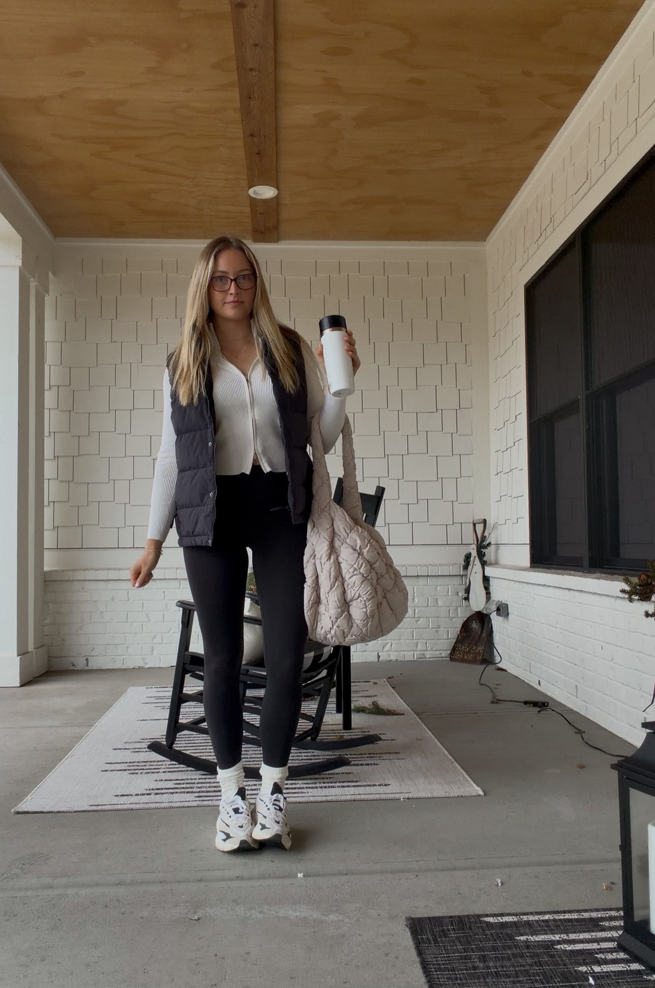 Top: small
Vest: medium 
Leggings: size 4

#LTKootd