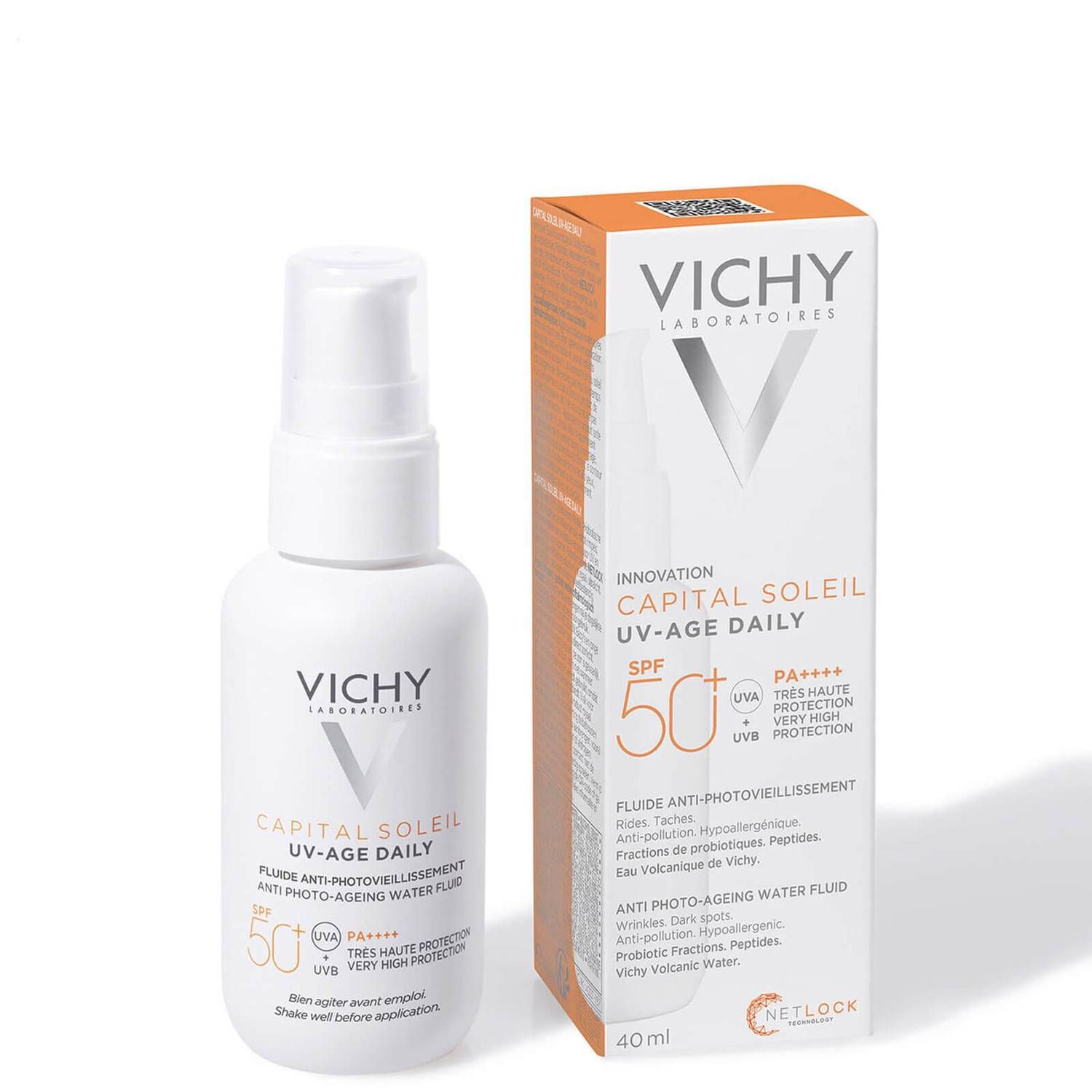 VICHY Capital Soleil UV Age Daily SPF 50+ Invisible Sun Cream with Niacinamide 40ml | Look Fantastic (ROW)