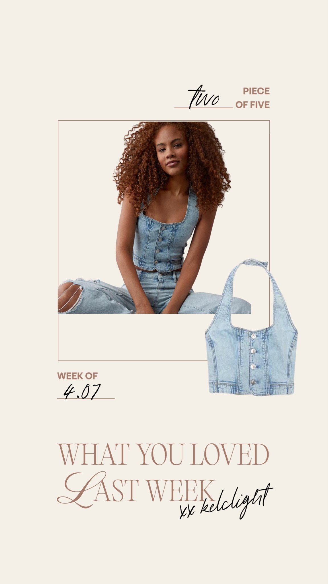 What you loved last week🤍 I am obsessed w this denim vest! I wear a large #vest #ae 

#LTKmidsize #LTKsalealert #LTKstyletip
