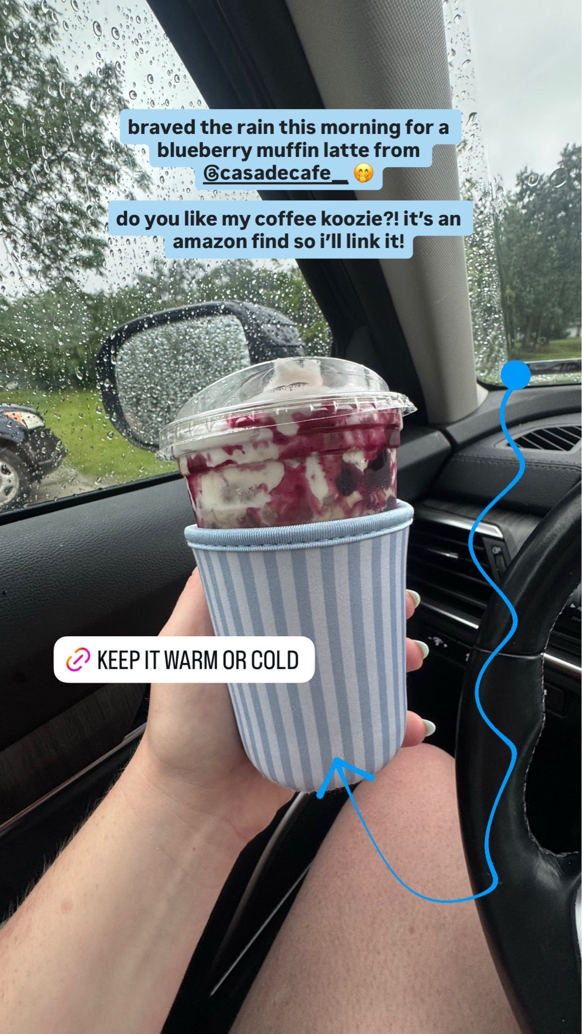 My newest obsession! Keeps my drinks colder for longer periods of time but I’m sure would work great for hot drinks too! Linking this little koozie here 🩵

#coffee #koozie #amazonfinds #amazon #icedcoffee