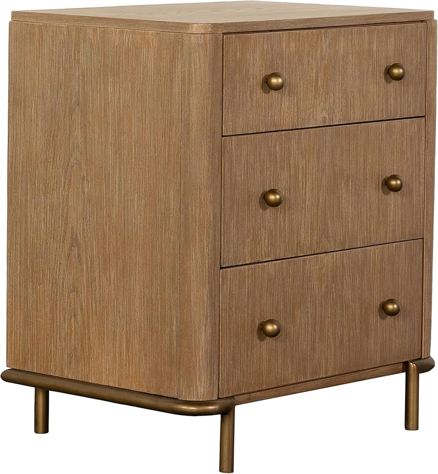 Coaster Home Furnishings Arini 3-Drawer Nightstand with Dual USB Ports Sand Wash | Amazon (US)