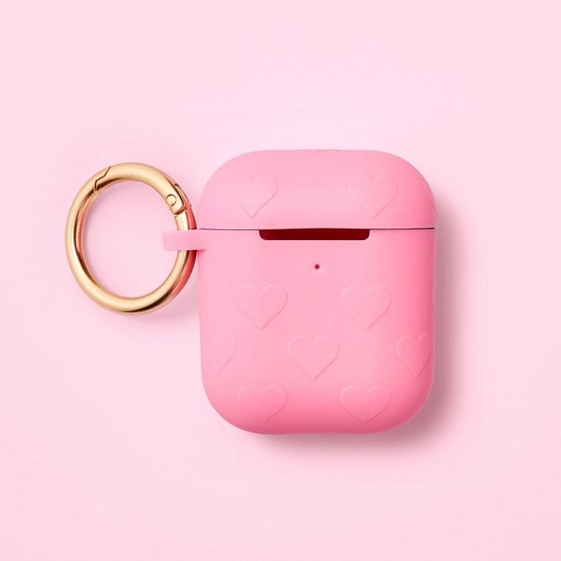 Stoney Clover Lane x Target Silicone Airpod Case - Pink Hearts | Target