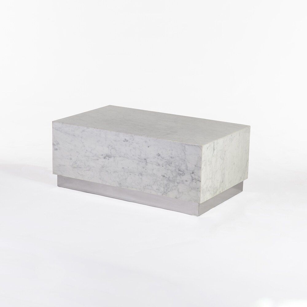 Hans Andersen Home Eindride White Marble Coffee Table (Eindride Coffee Table) | Bed Bath & Beyond