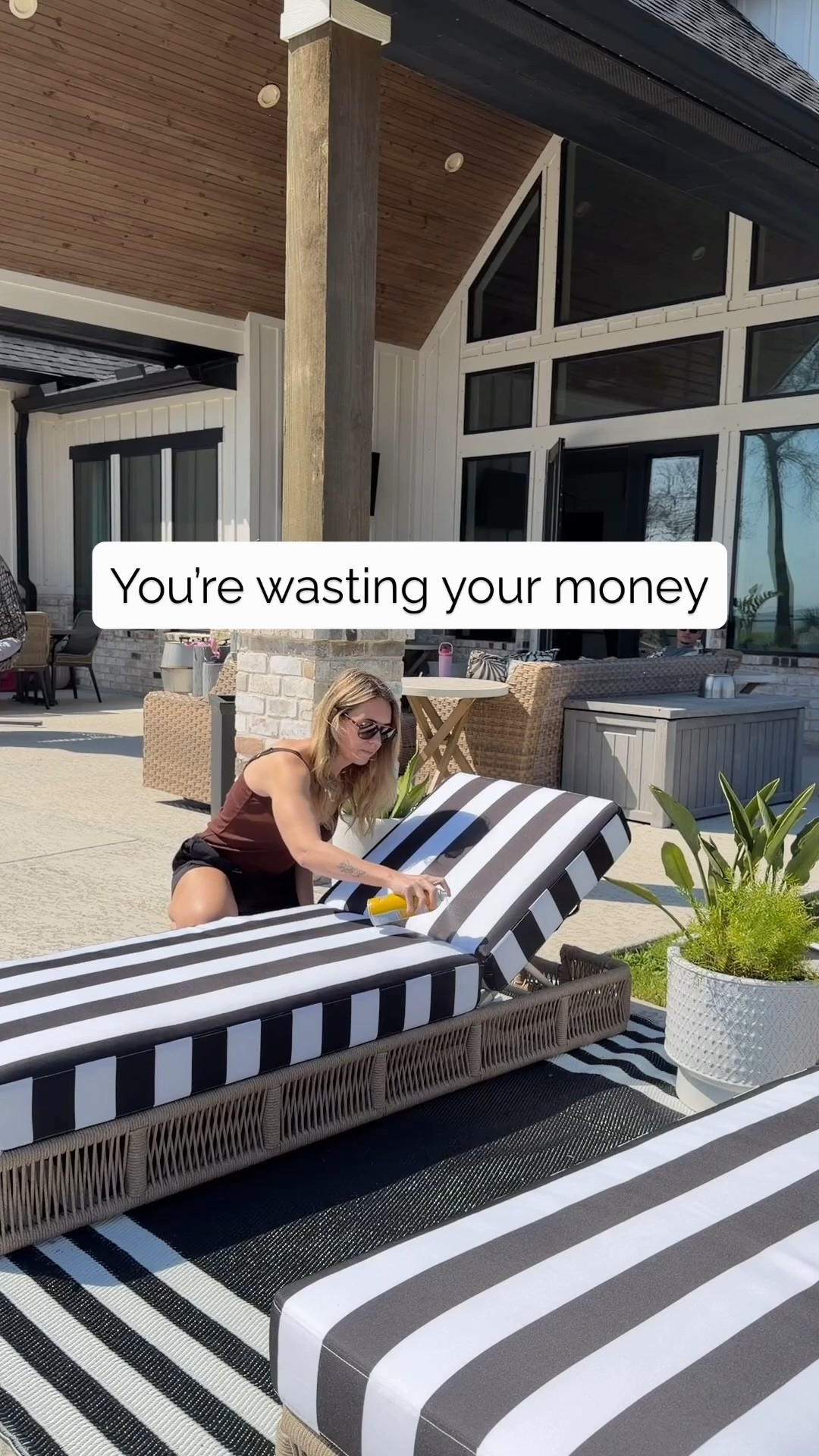 You have to try this UV and water repellent spray on your outdoor patio cushions and furniture! It will make them last so much longer and fade less fast! I’ve used it for years! I love it. I don’t even cover my furniture and love how it keeps water out of the cushions. 

#LTKHome #LTKdayinmylife #LTKmomlife