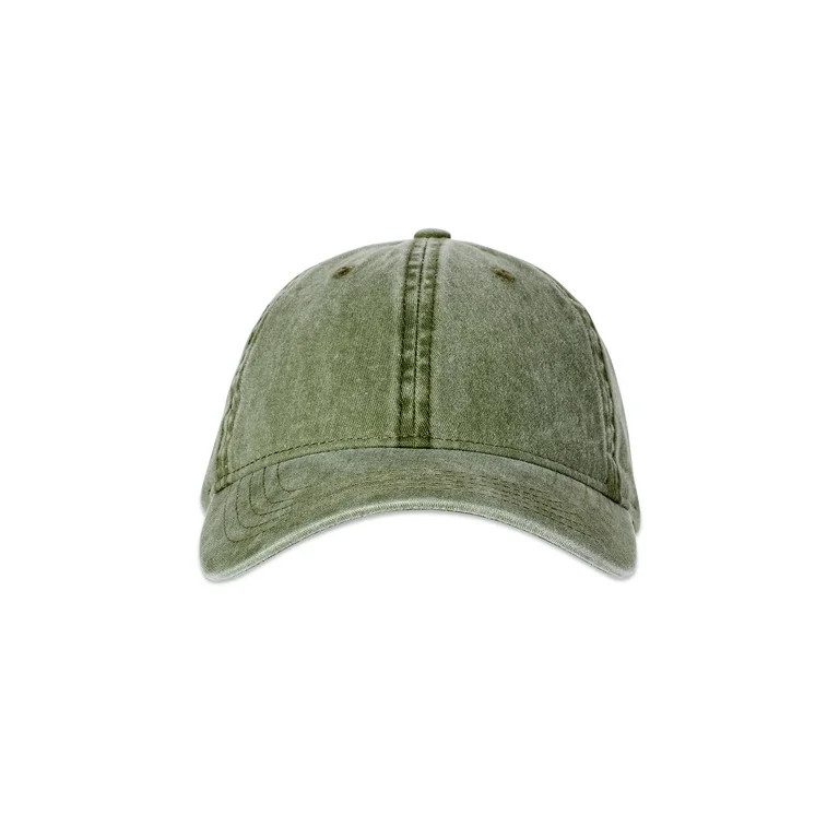 Time and Tru 3pc Solid Washed Baseball Cap | Walmart (US)