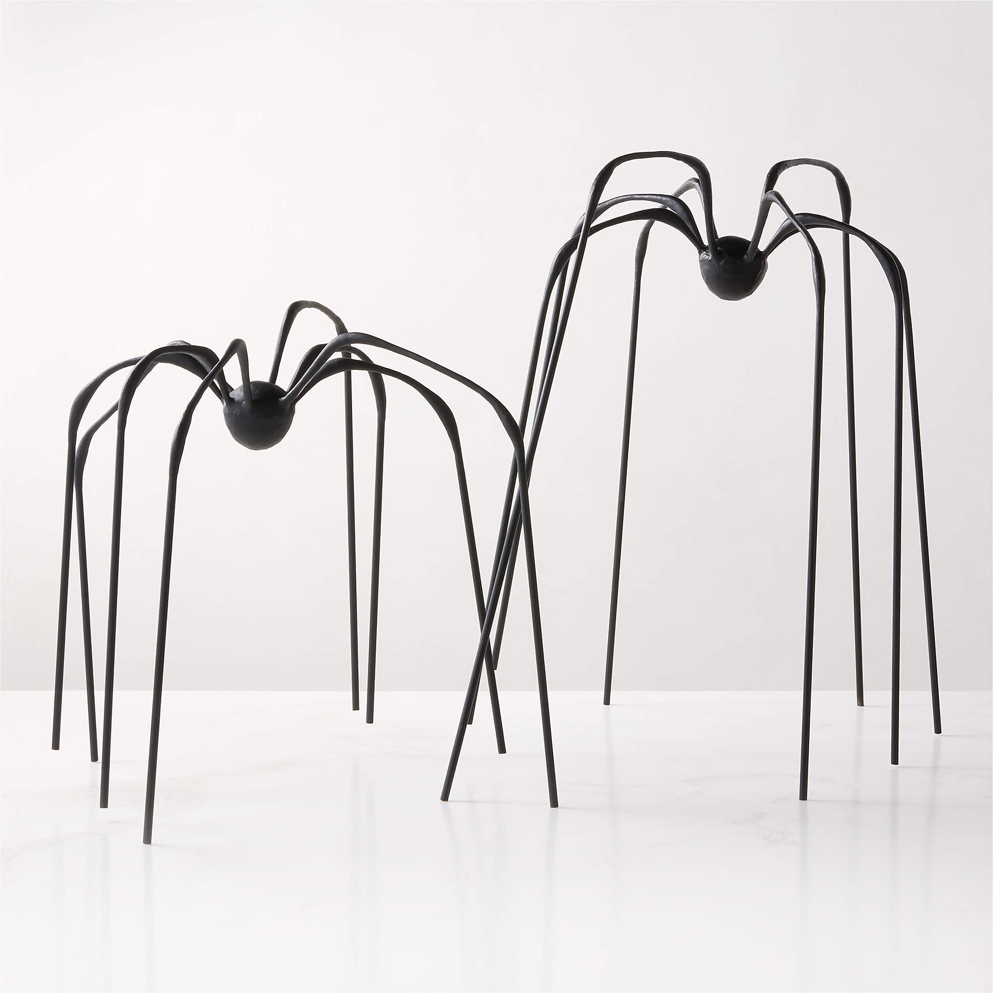 Huntsman Black Cast Aluminum Indoor/Outdoor Decorative Spider 18.5" | CB2 | CB2