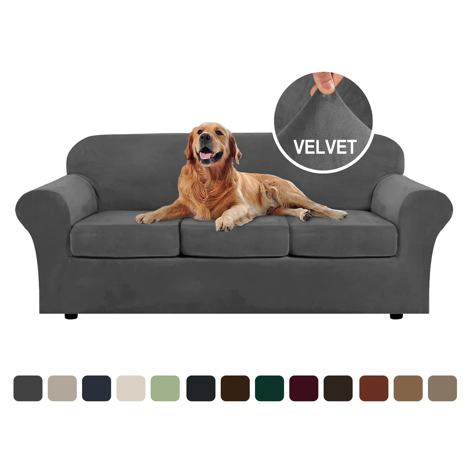 Sanmadrola Sofa Cover Slipcover Couch Cover Set for 3 Seat Sofa Super Stretch Universal Slip Cove... | Walmart (US)