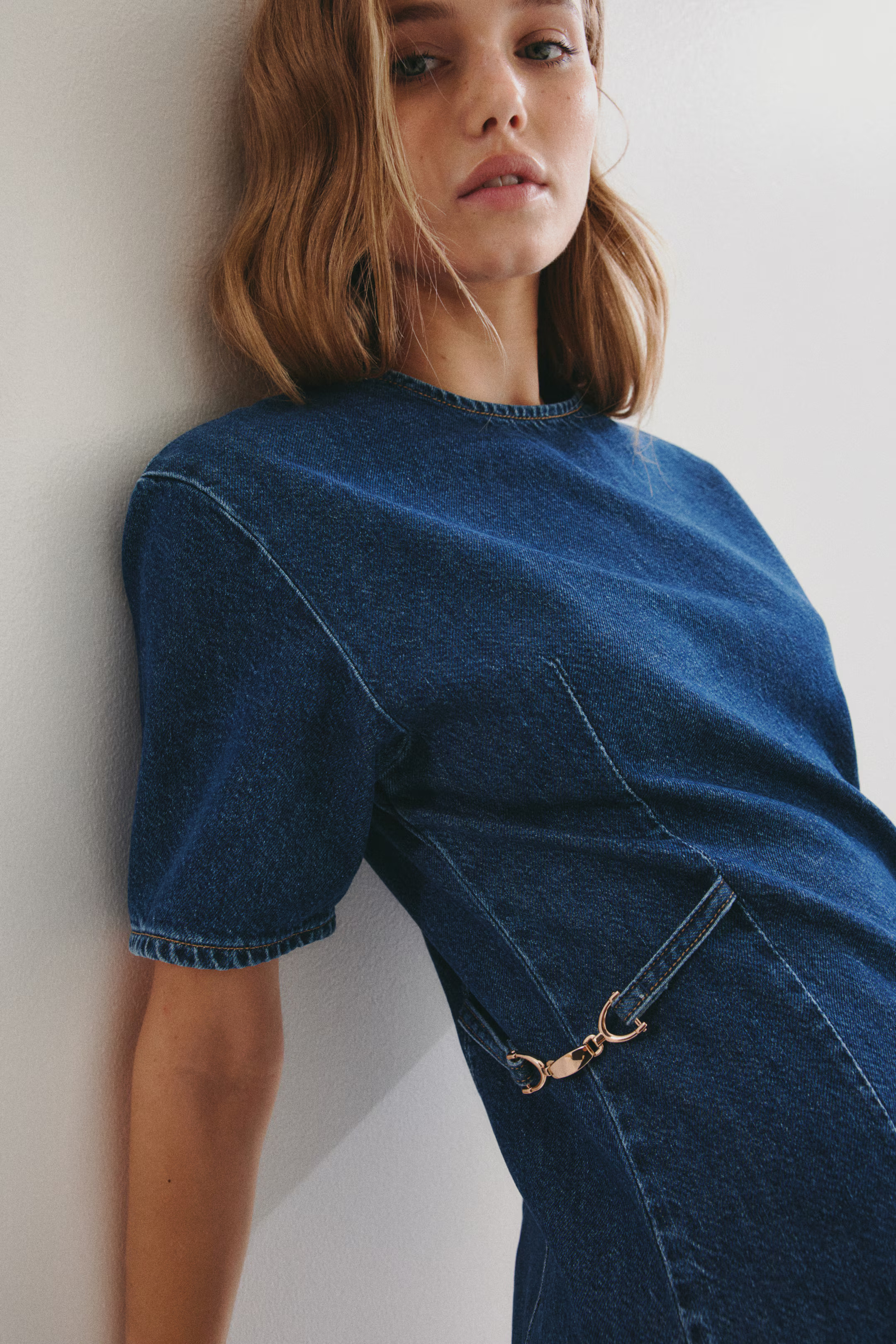 Buckle-Detail Denim Dress | H&M (US + CA)