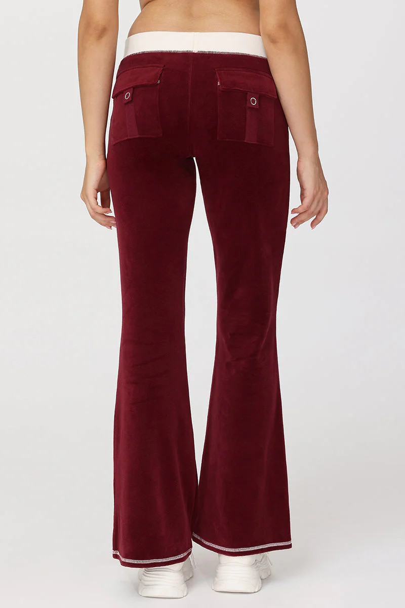 Sweetheart Cotton Velour Track Pants | Juicy Couture