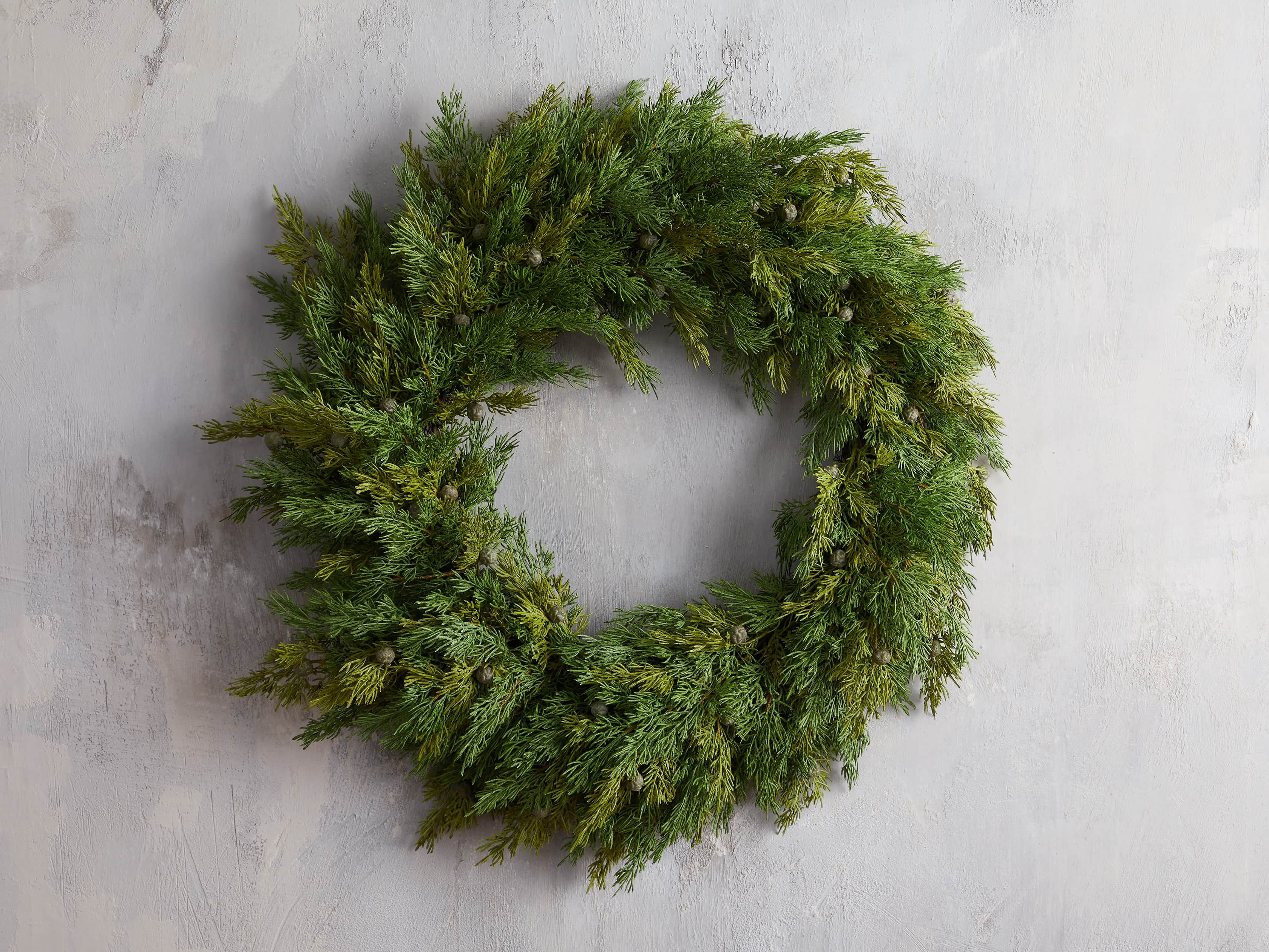 Faux Cedar Wreath | Arhaus
