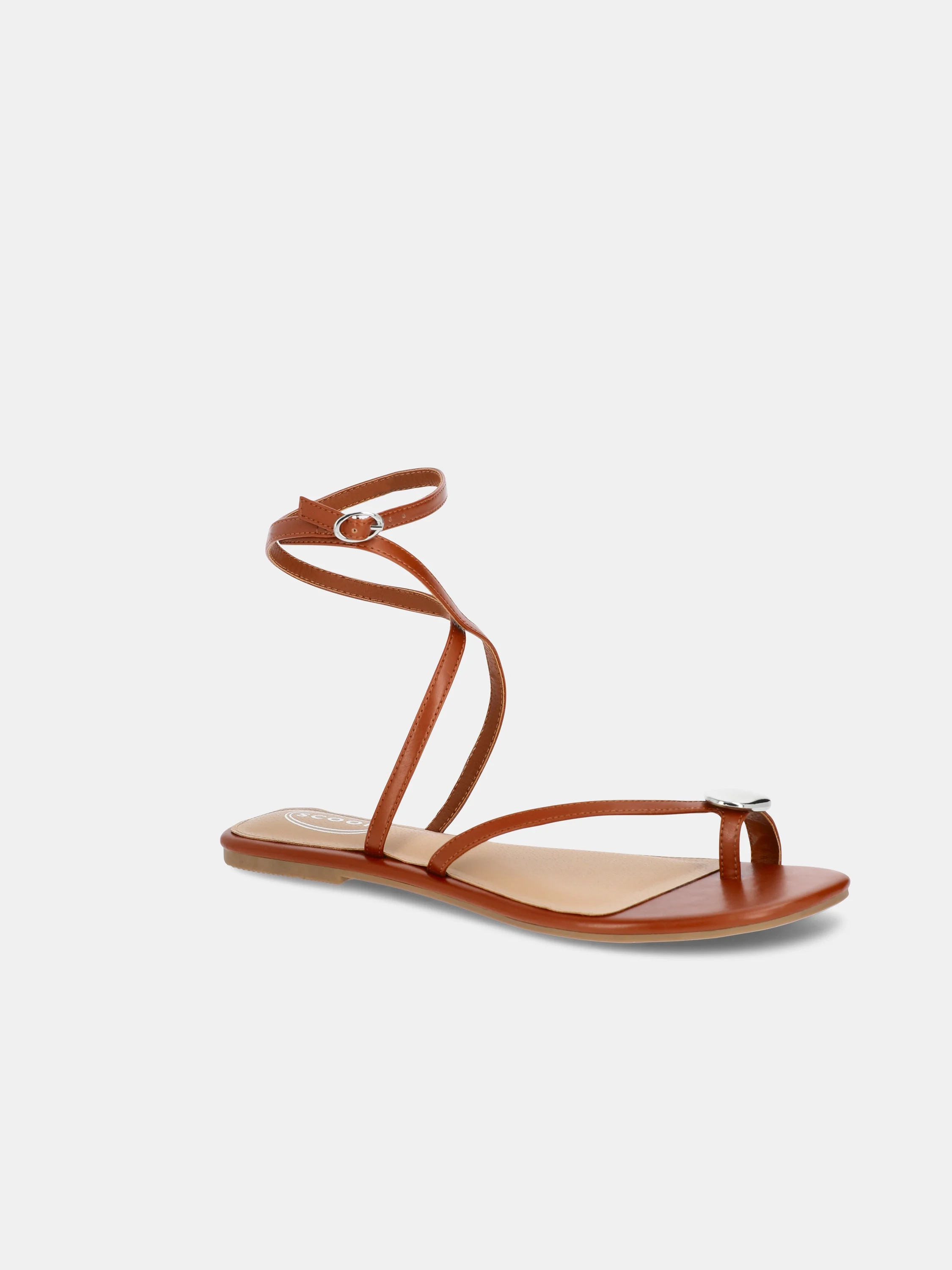 Scoop Women's Flat Strappy Sandals with Adjustable Strap | Walmart (US)