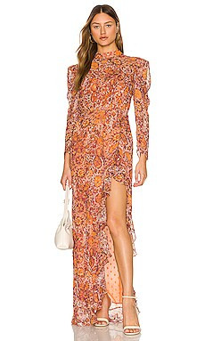 ROCOCO SAND Lar Midi Dress in Bronze from Revolve.com | Revolve Clothing (Global)
